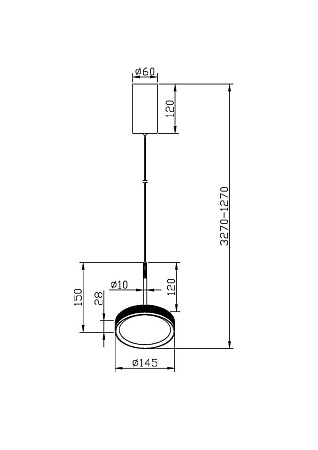 Подвесной светильник Maytoni El MOD041PL-L15G3K - фото