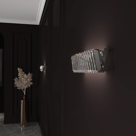 Настенный светильник Eurosvet 101005 LED никель хрусталь Strotskis - фото