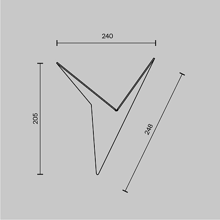 Настенный светильник (бра) Technical Trame C808WL-L3B - фото