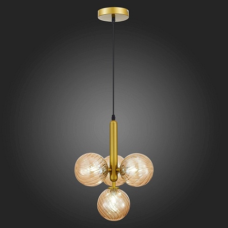 Светильник подвесной Золото/Янтарный G9 4*5W 4000K SLE220323-04 - фото