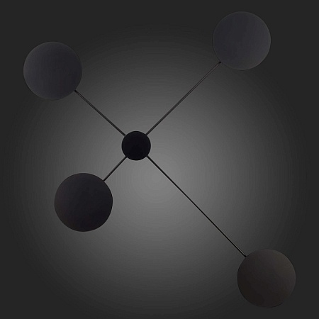 Светильник настенно-потолочный ST-Luce Черный/Черный LED 4*5W 3000K SL6006.401.04 - фото