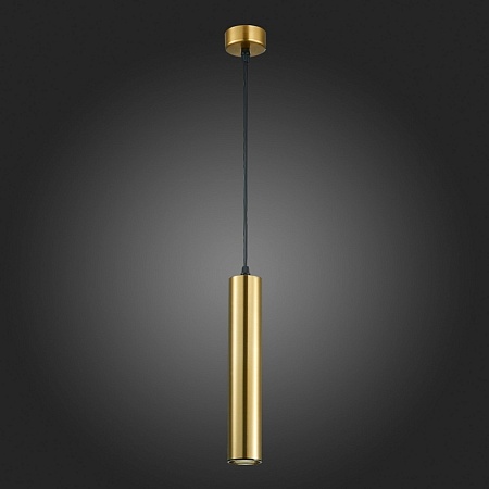 Светильник подвесной Золотистый GU10 1*50W IP20 D54xH290 220V Без ламп ST151.303.01 - фото