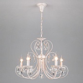 Подвесной светильник Eurosvet 3305/5 белый с золотом / прозрачный хрусталь