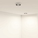 DK2440-WB Встраиваемый светильник DUAL 5+5 Вт, LED 4000K, IP 20, d90mm, белый/черный, алюминий/акрил - фото