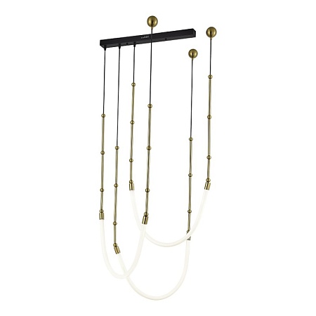 Светильник подвесной ST-Luce Латунь/Белый LED 3*15W 3000K SL6132.303.45 - фото