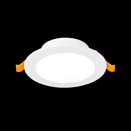 Св-к встр. Белый LED 1*8W 3000K 640Lm Ra80 110° IP20 D120xH30 220-240V ST210.538.08 - фото