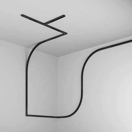 Шинопровод 3м накладной Basity, черный - фото