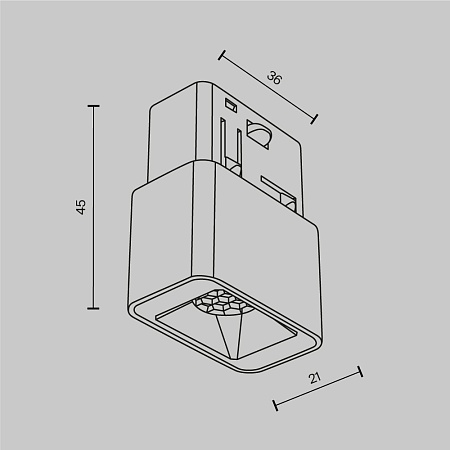 Трековый светильник Technical Points S TR100-2-2W4K-S-W - фото