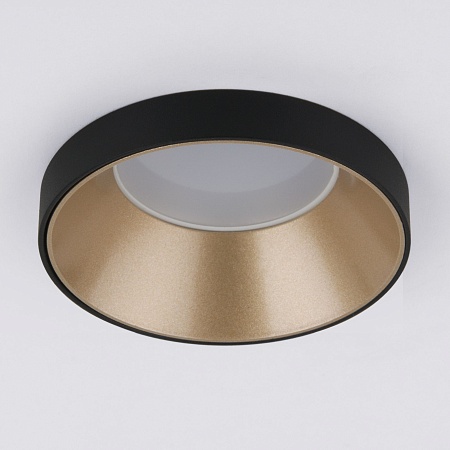 Встраиваемый точечный светильник 112 MR16 золото/черный Elektrostandard - фото