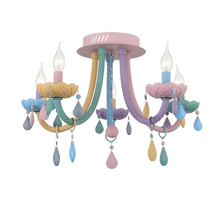 Люстра потолочная ST-Luce Разноцветный E14 5*40W SL1700.782.05 - фото