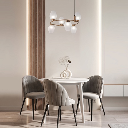 Подвесной светильник Eurosvet 30183/6 латунь - фото