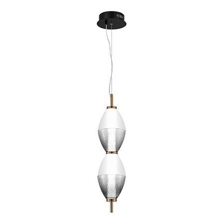 Светильник подвесной ST-Luce Черный/Белый, Дымчатый LED 1*16W 3000K SL6130.403.15 - фото
