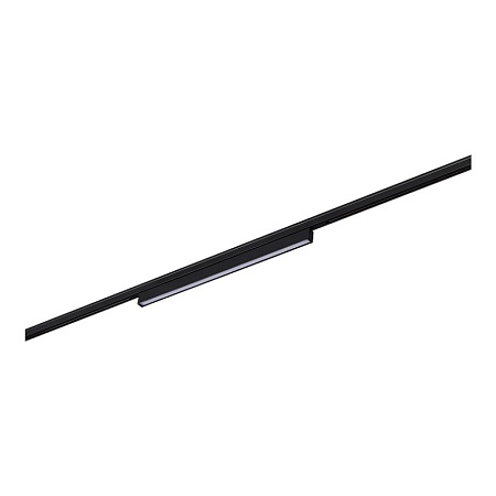 Магнитный трековый светильник Черный LED 1*8W 3000K 250Lm Ra>80 100° IP20 L300xW10xH18 ST665.436.08 - фото