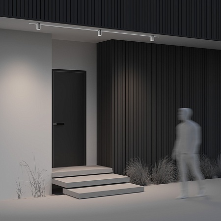 Уличный трековый светильник Outdoor O-TR01-2-S-16WW3K - фото