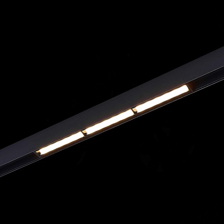 Магнитный трековый светильник Черный LED 1*18W 3000K 1 000Lm Ra>90 120° IP20 L330xW22xH ST804.436.18 - фото