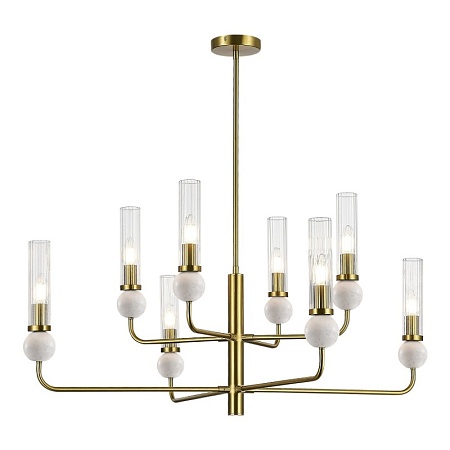 Светильник подвесной ST-Luce латунь/прозрачный E14 8*40W SL1244.303.08 - фото