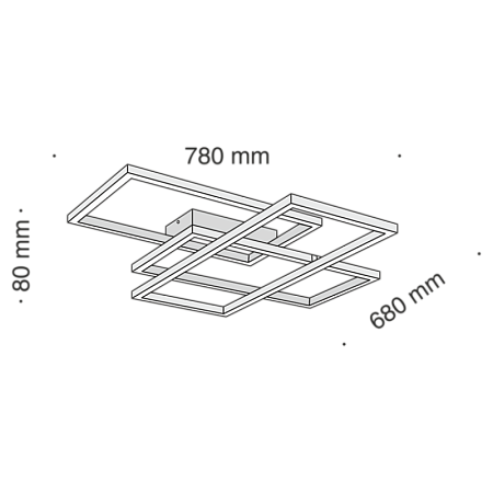 Потолочный светильник Maytoni Line MOD015CL-L80B4K - фото