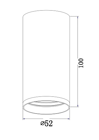 Потолочный светильник Technical FOCUS S C052CL-01W - фото