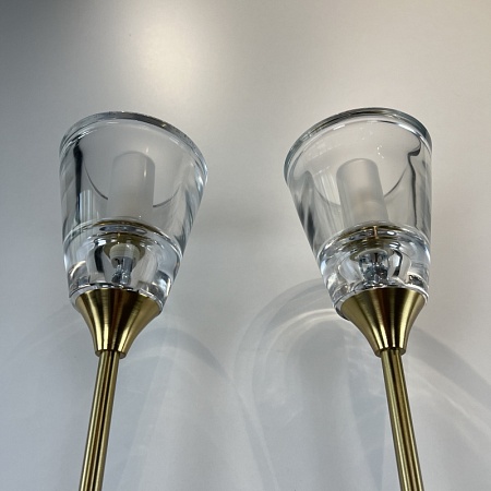 Бра Rh Torche De Verre Double Wall Lamp Imperiumloft 75065-22 - фото