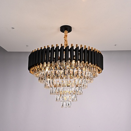 Подвесная Люстра Empire Black Chandelier Crystal D 70 Imperiumloft 147701-22 - фото