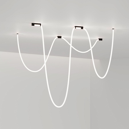 Накладные крепления для круглого гибкого неона Full light черный FL 28100 Elektrostandard - фото