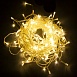 Светодиодная гирлянда Feron CL18 занавес 1,5*1,5м  + 3м желтый статичная, c питанием от сети 230V, белый шнур - фото