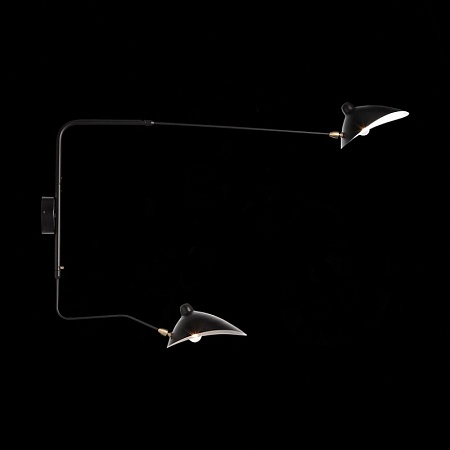 Светильник настенный ST-Luce Черный/Черный, Белый E27 2*60W SL305.401.02 - фото