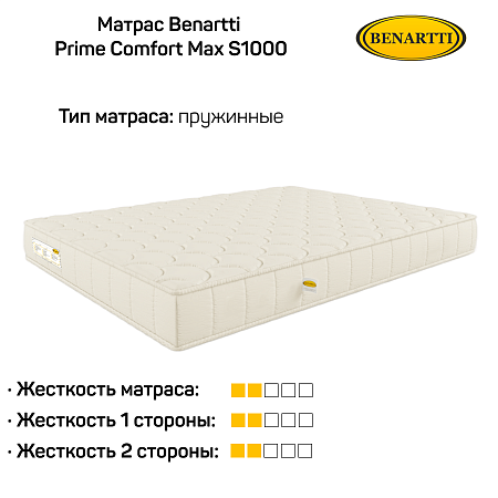 Матрас Benartti Prime Comfort Max S1000 фото