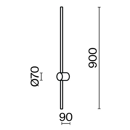 Настенный светильник (бра) Maytoni Light stick MOD237WL-L11B3K - фото