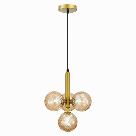 Светильник подвесной Золото/Янтарный G9 4*5W 4000K SLE220323-04 - фото