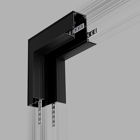 Slim Magnetic Коннектор угловой внутренний для встраиваемого шинопровода черный 85093/00 85093/00 Elektrostandard - фото