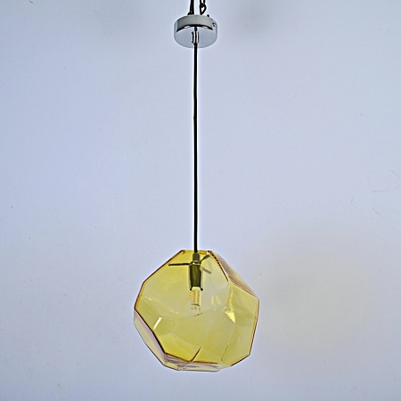 Подвесной Светильник Color Ice Cube Pendant Jevio 1 Янтарный Imperiumloft 178463-26 - фото