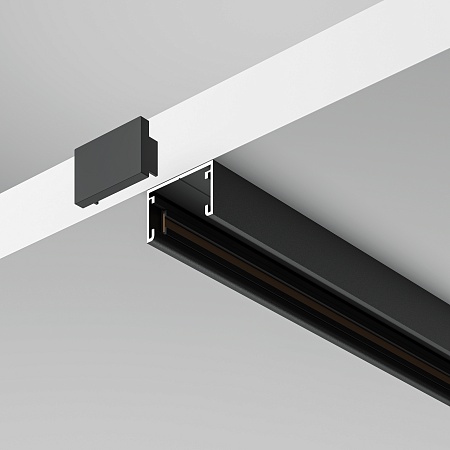 Шинопровод 2м накладной Basity, черный - фото