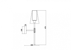 Настенный светильник (бра) Freya Tida FR5196WL-01CH