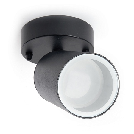 Светильник садово-парковый Feron DH1704, на стену, GU10 230V, черный (на стену) - фото