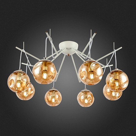 Светильник потолочный Белый/Янтарный E14 8*40W SLE110202-08 - фото