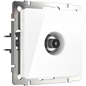 ТВ-розетка оконечная белая WL01-TV