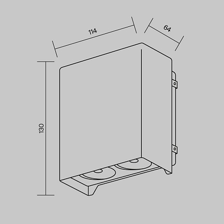 Настенный светильник (бра) Outdoor Shell O570WL-L20B3K - фото