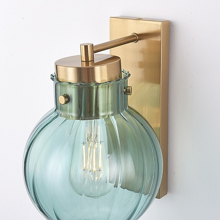 Бра Heathfield Lighting - Medina Wall Brass/Blue Imperiumloft 177913-22 - фото