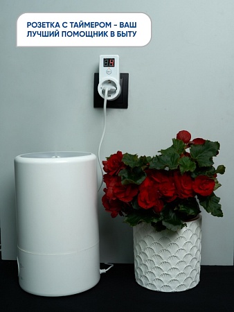 Розетка с таймером Feron TM61 обратного отсчета электронная мощность 2300W/10A - фото