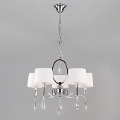 Подвесной светильник Eurosvet 10127/5 хром/прозрачный хрусталь Strotskis Smart (10093/5)