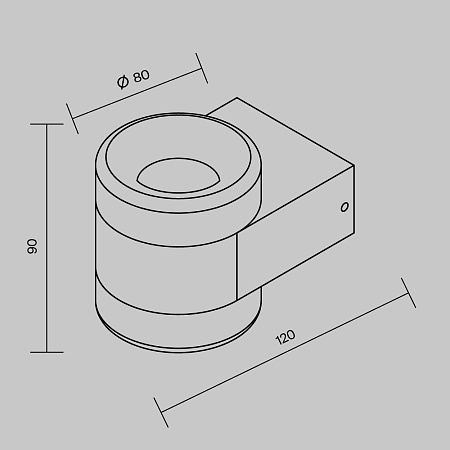 Настенный светильник (бра) Outdoor O490WL-L6B3K - фото