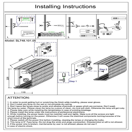 Светильник настенный ST-Luce Хром/Хром, Прозрачный G9 5*5W SL748.101.05 - фото