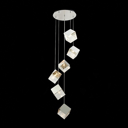 Светильник подвесной ST-Luce Хром/Прозрачный, Хром G9 6*5W SL1182.103.06 - фото