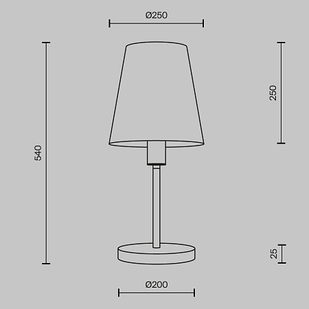 Настольный светильник Maytoni MOD483TL-01BS - фото