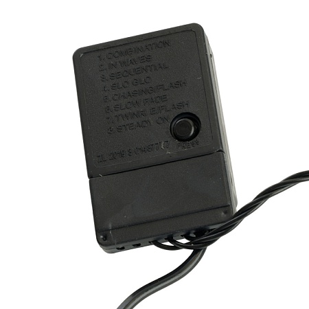 Светодиодная гирлянда Feron CL585 Мультишарики 12м 230V мультиколор, c питанием от сети, черный шнур - фото