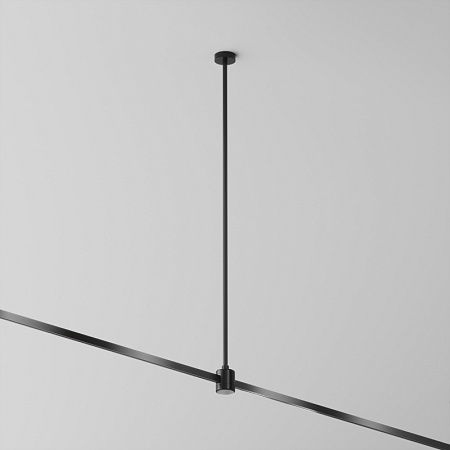 Крепление потолочное Long 700мм с прямым коннектором питания Flarity черный - фото