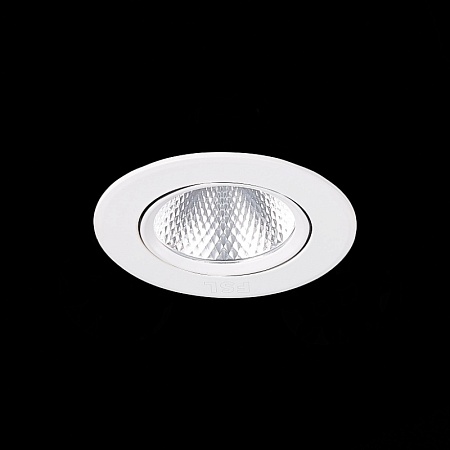 Св-к встр. Белый LED 1*6W 4000K 480Lm Ra80 24° IP20 D86xH50 220-240V ST211.548.06.24 - фото