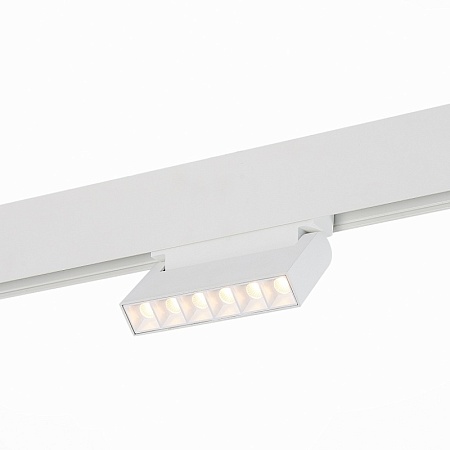 Магнитный трековый светильник белый LED 1*6W 3000K 532Lm Ra>80 36° IP20 L120xW22xH108 4 ST364.536.06 - фото
