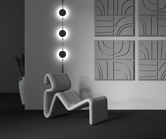 Трековая система Technical встраиваемая магнитная чёрная 200x200x200 TS-Z-200-TR107-2-5W3K-B